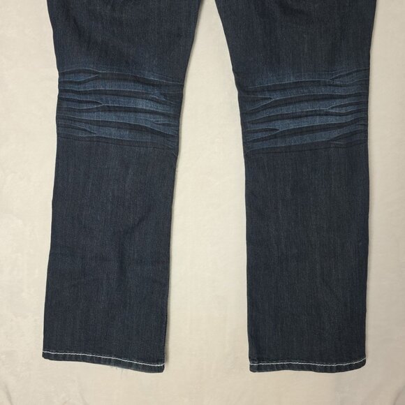 Maurices Womens Scarlett Straight Leg Jeans Blue Size  13/14 SHORT Indigo *Read* - Picture 6 of 16